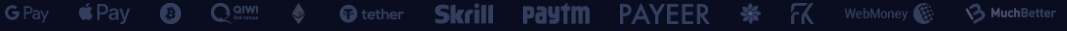 Payment methods and providers used across the industry